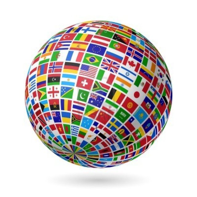 15017435-flags-globe